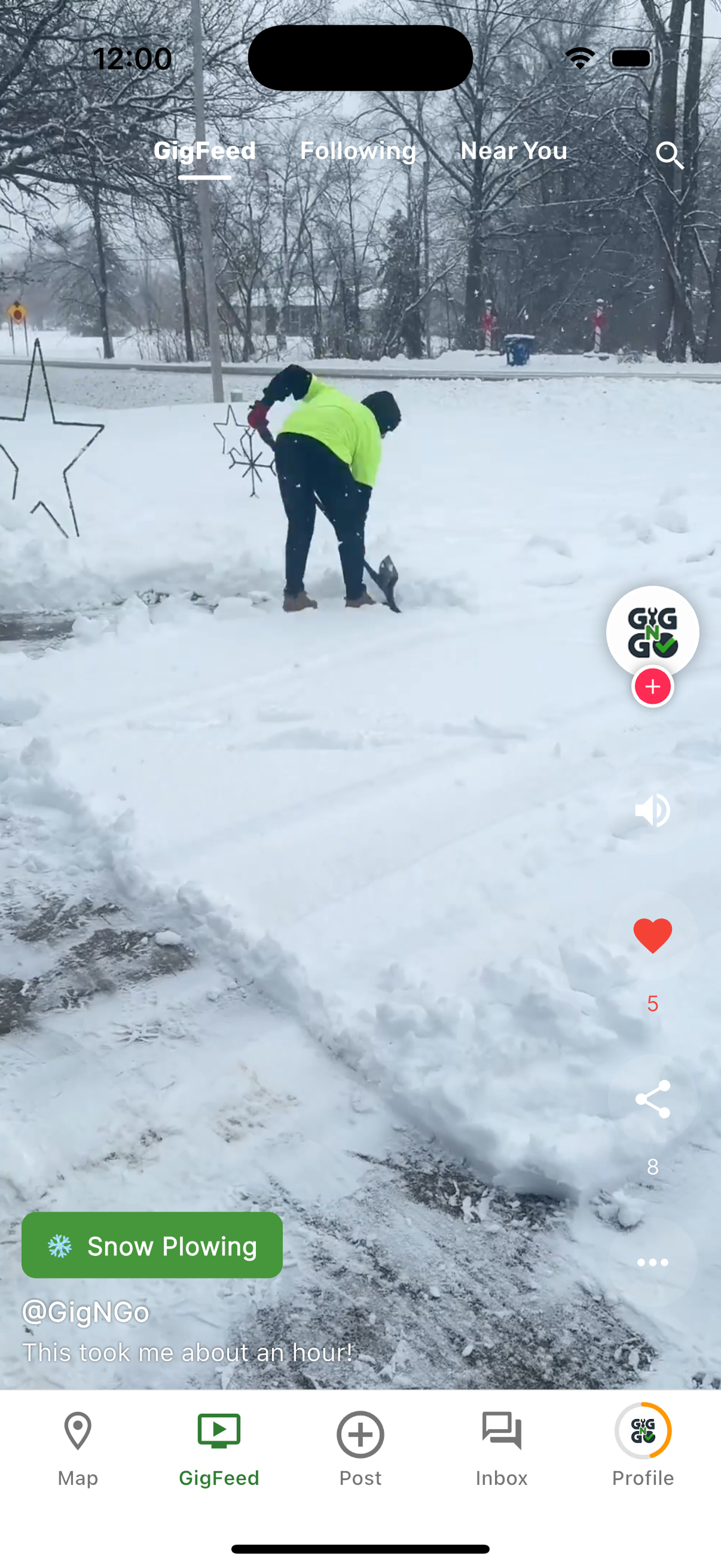 GigFeed - Snow Plowing